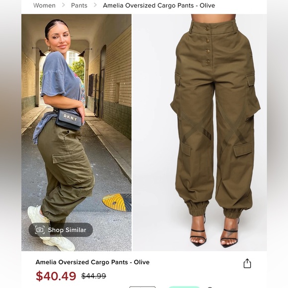 Fashion Nova Cargo Pants - Picture 1 of 3
